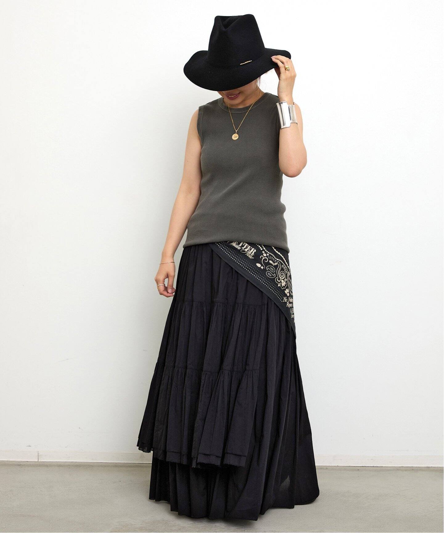 Dramatic Wrap スカート（ロング・マキシ丈スカート）｜Deuxieme