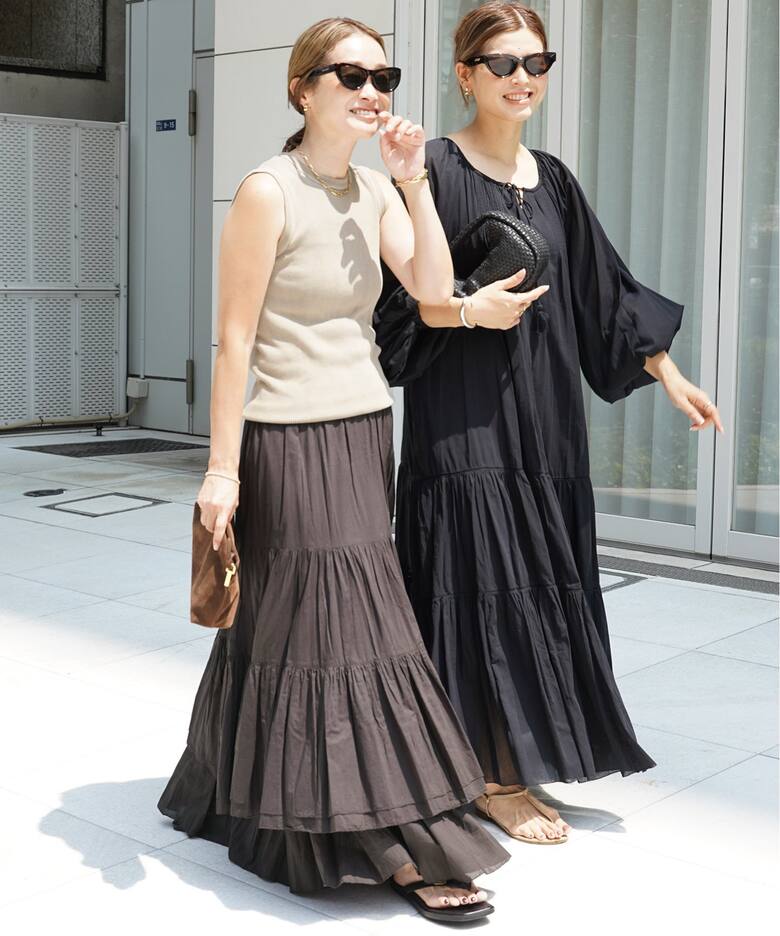 Deuxieme classe Silk レーヨンマキシスカート｜Deuxieme Classe Silk  