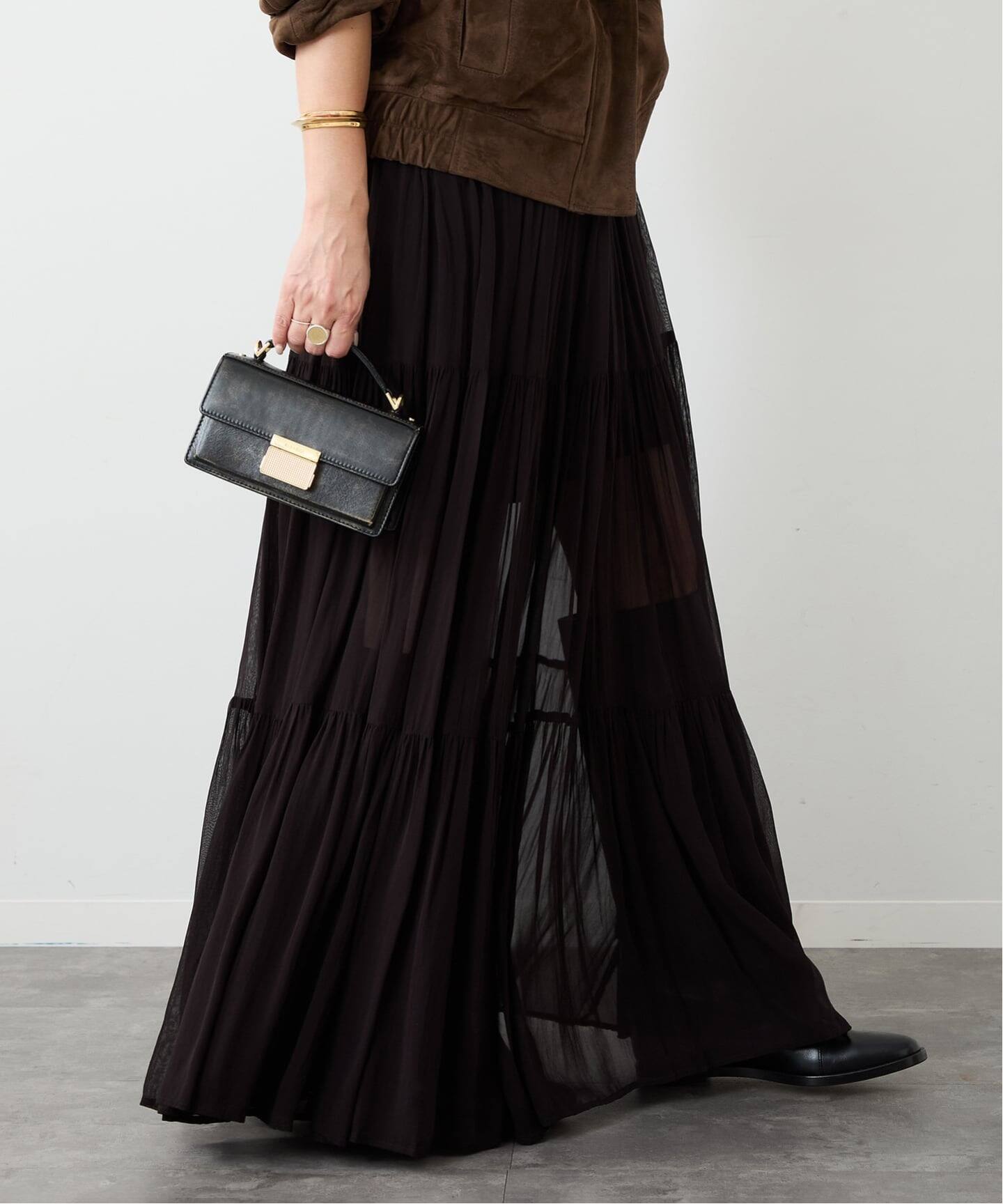 Sheer Boho スカート（ロング・マキシ丈スカート）｜Deuxieme