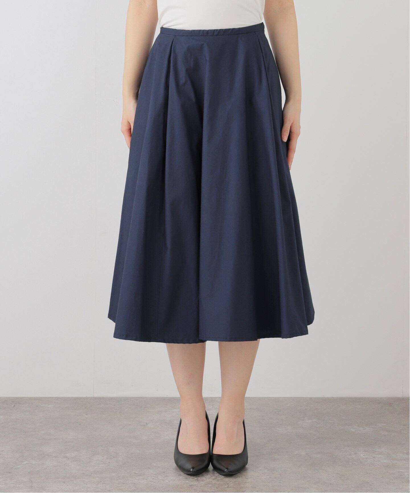 MADISON BLUE マディソンブルー STRIPE MI-MOLLET FLARE SKIRT  