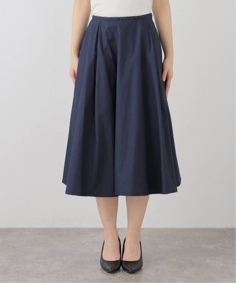 MADISONBLUE / マディソンブルー】TUCKED MI-MOLLET FLARE SKIRT（ひざ 