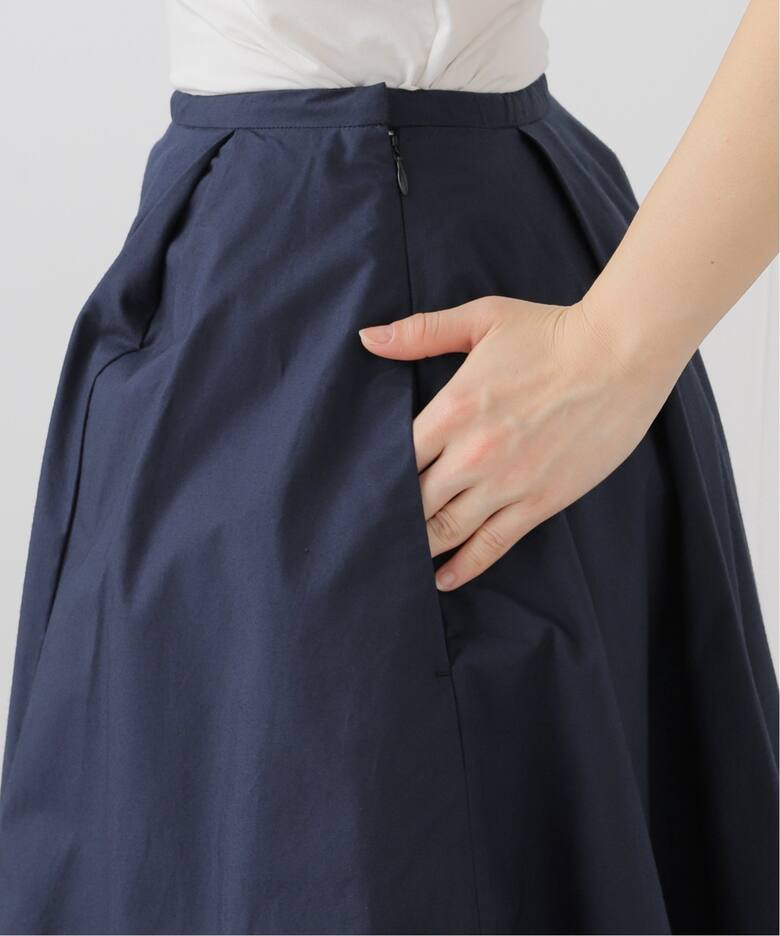 MADISONBLUE / マディソンブルー】TUCKED MI-MOLLET FLARE SKIRT（ひざ 