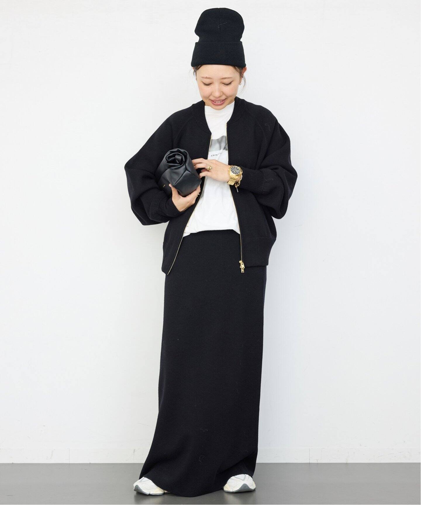 CINOH/チノ 】KNIT MAXI SKIRT（ロング・マキシ丈スカート）｜Deuxieme  