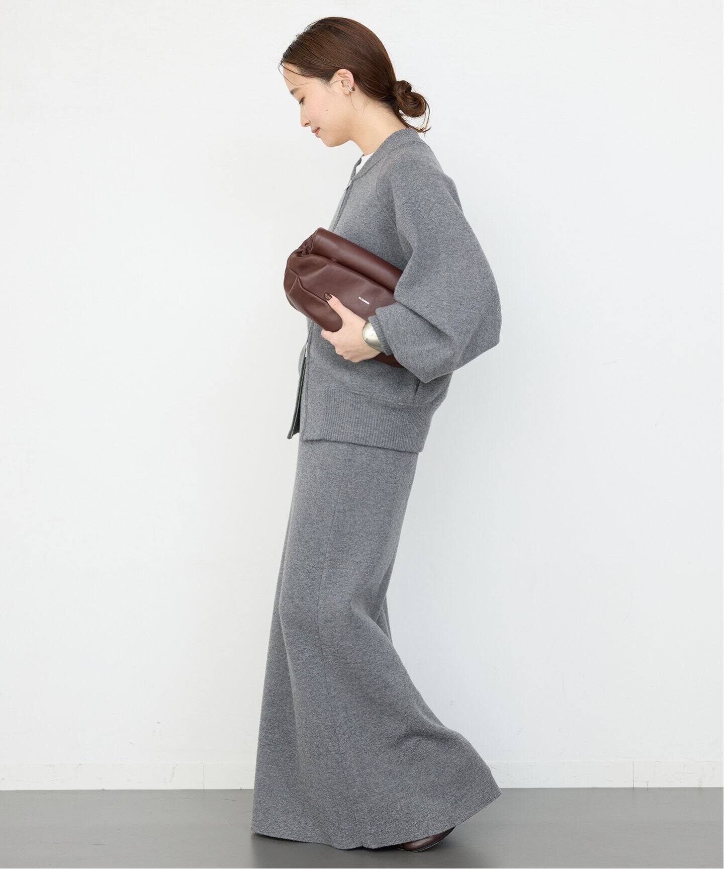 CINOH/チノ 】KNIT MAXI SKIRT（ロング・マキシ丈スカート）｜Deuxieme  