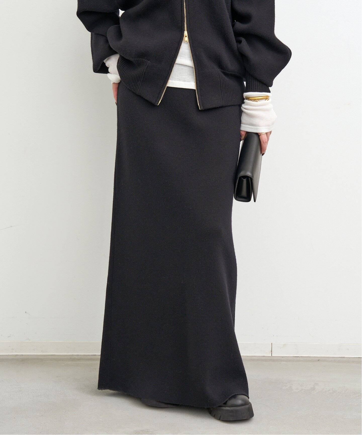 CINOH/チノ 】KNIT MAXI SKIRT（ロング・マキシ丈スカート）｜Deuxieme  