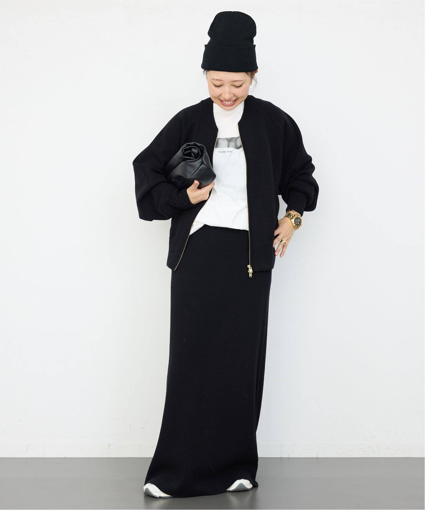 CINOH/チノ 】KNIT MAXI SKIRT（ロング・マキシ丈スカート）｜Deuxieme  