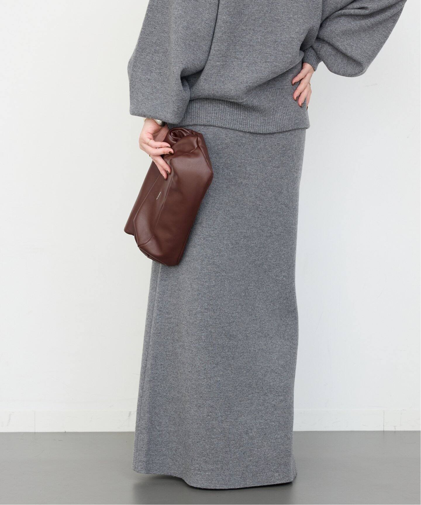 CINOH/チノ 】KNIT MAXI SKIRT（ロング・マキシ丈スカート）｜Deuxieme 