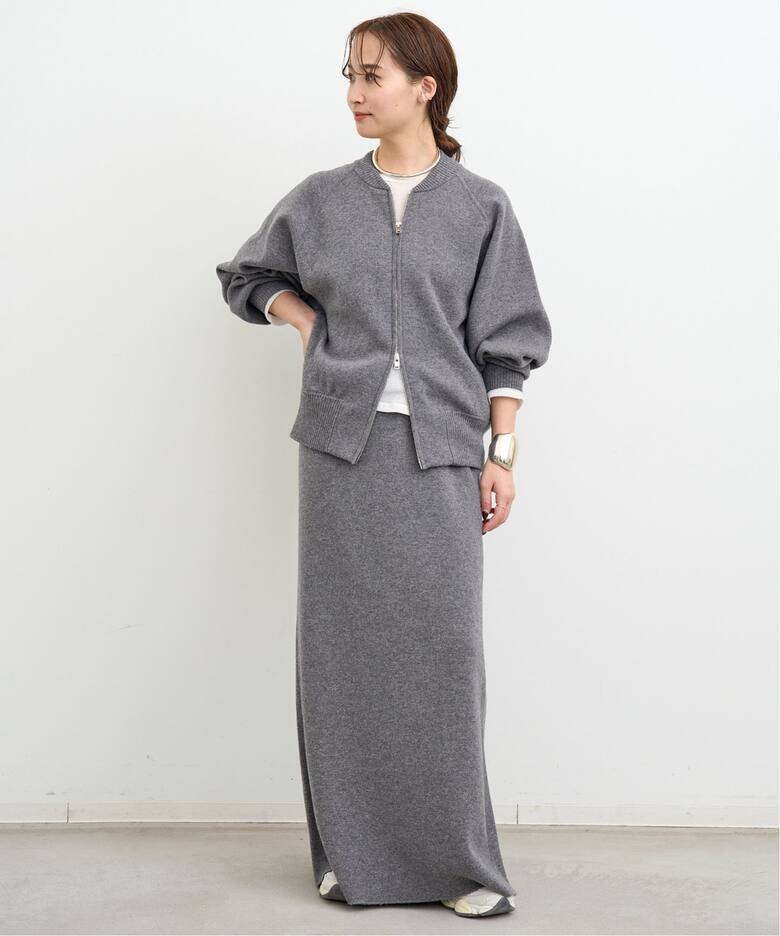 CINOH/チノ 】KNIT MAXI SKIRT（ロング・マキシ丈スカート）｜Deuxieme  