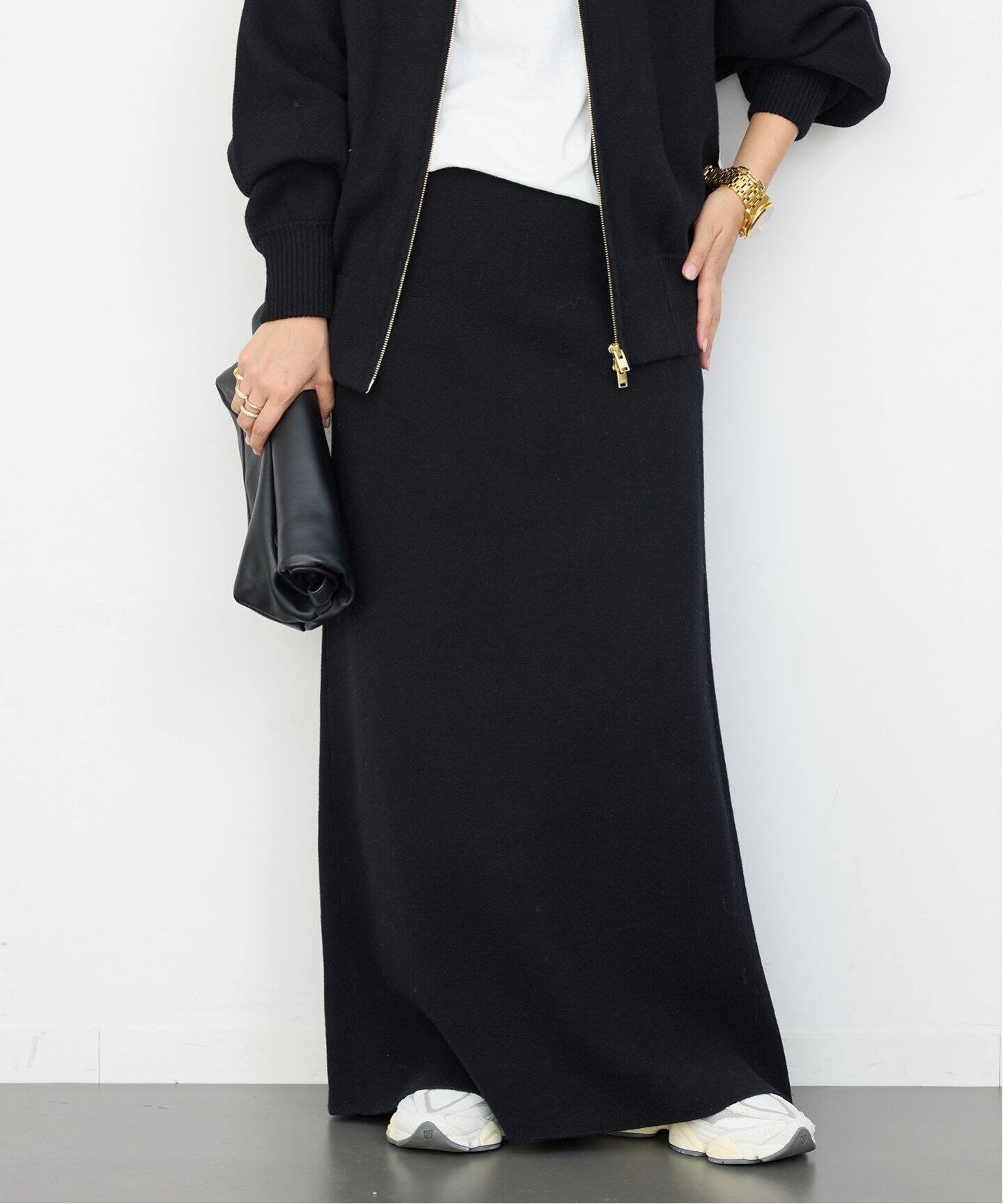 CINOH/チノ 】KNIT MAXI SKIRT（ロング・マキシ丈スカート）｜Deuxieme 