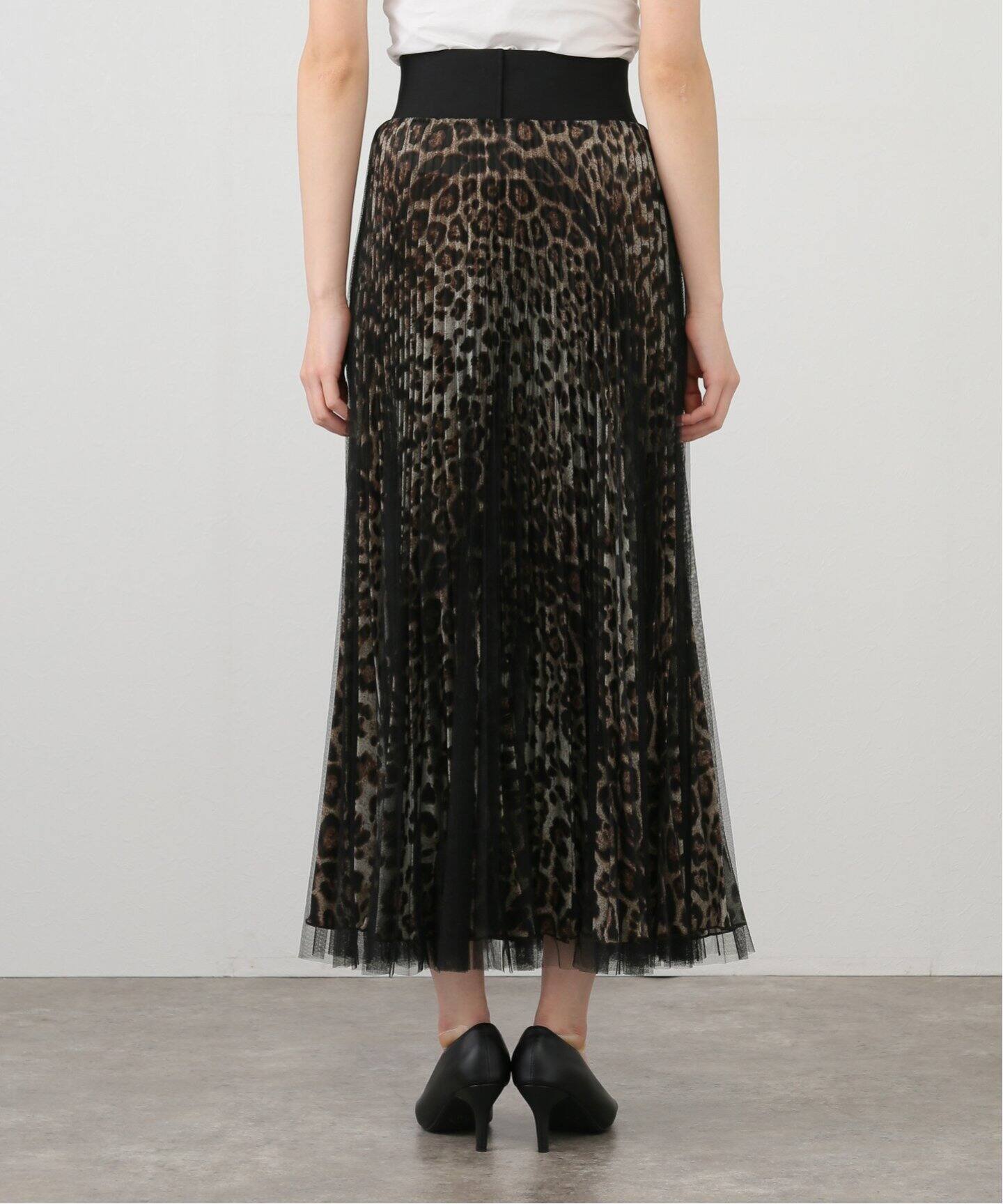 LOYD FORD/ロイド フォード】 LEOPARD TULE SKIRT（ロング・マキシ丈  