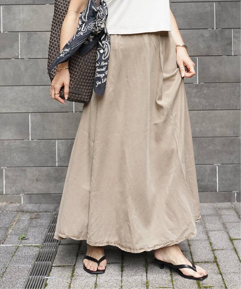 追加【ASHER LA/アッシャー エルエー】FLARE SKIRT（ロング・マキシ丈  