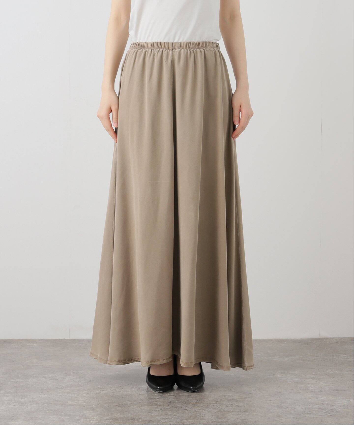 ASHER LA/アッシャー エルエー】FLARE SKIRT（ロング・マキシ丈