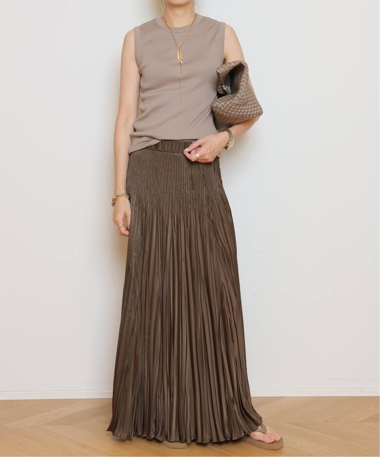 Col Pierrot/コルピエロ】Random Pleats スカート（ロング・マキシ丈  