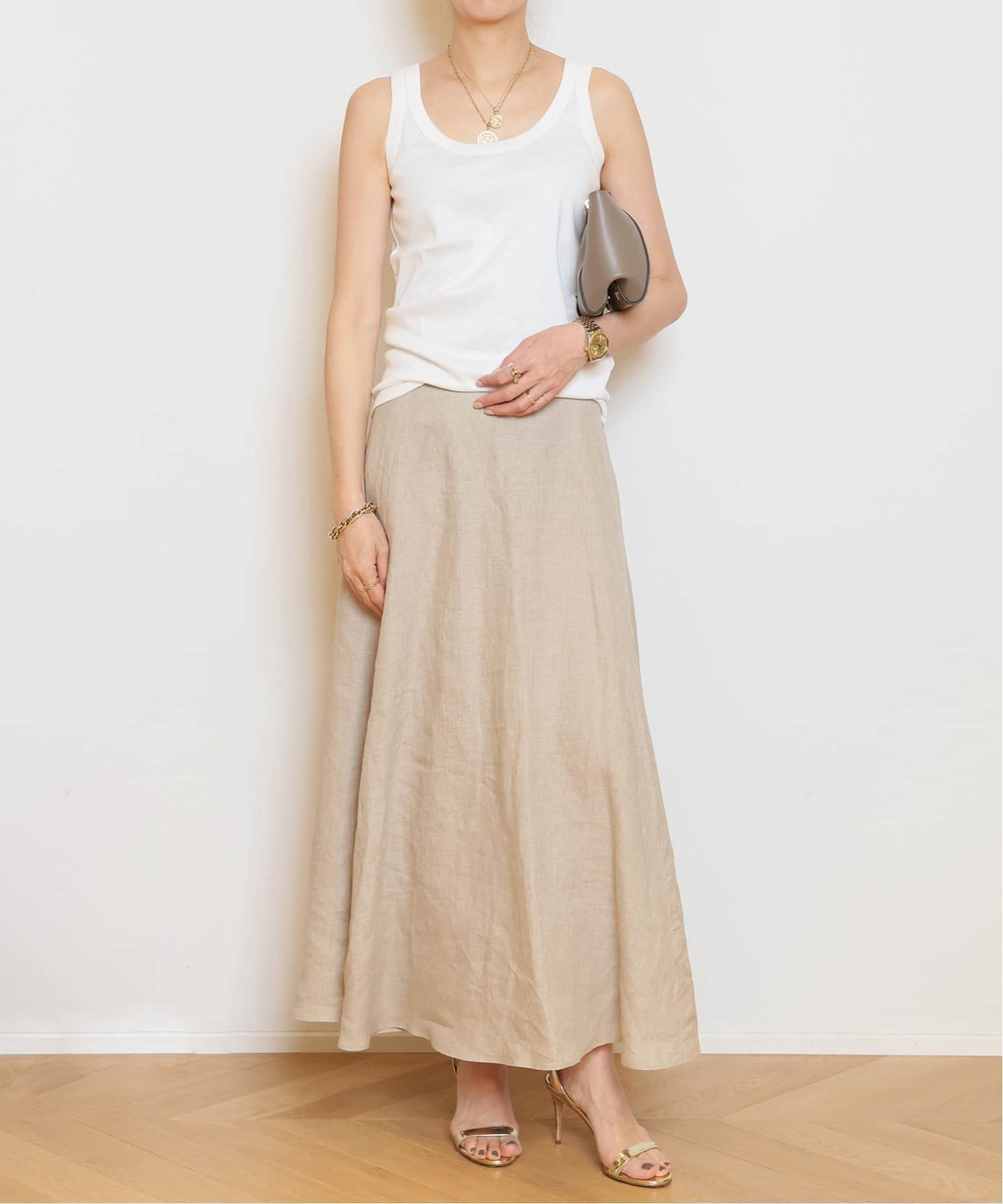 moco　Col Pierrot/コルピエロ　Asymetry スカート Col Pierrot/コルピエロ】washable rayon cotton スカート