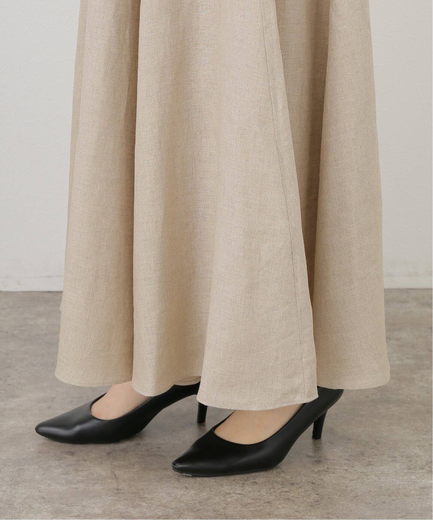 Col Pierrot/コルピエロ】ALBINI LINEN FLARE スカート（ロング