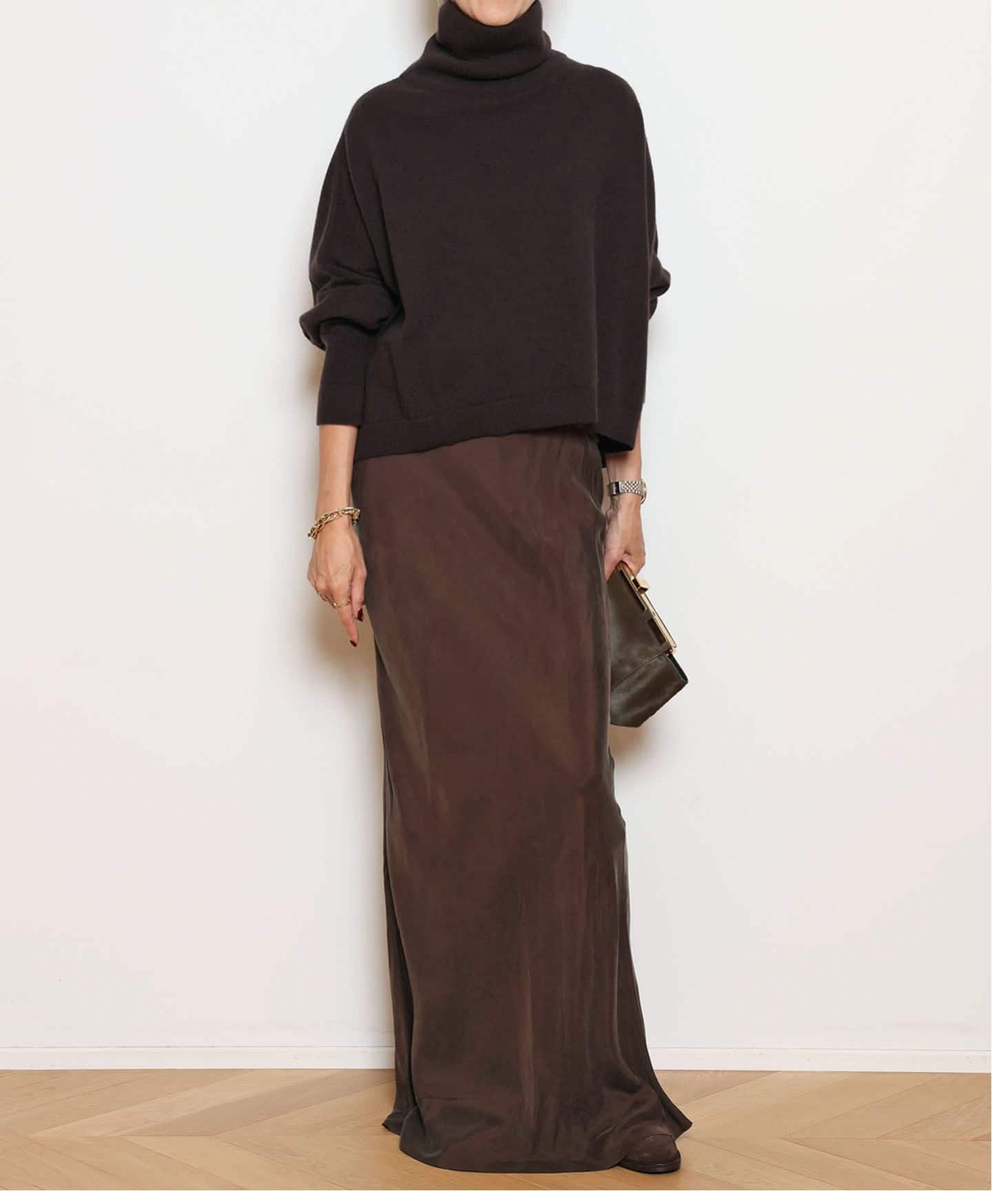 Col Pierrot コルピエロ　ポンチキリカエ スカート　muse Col Pierrot(コル ピエロ)｜ポンチ切替えスカート/ネイビー の