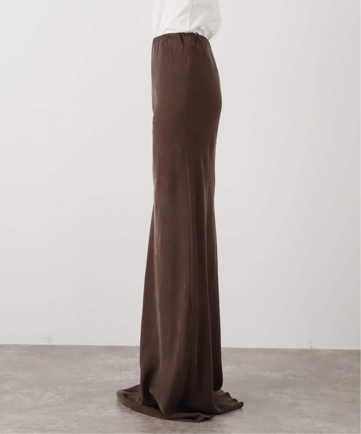 【未使用】MUSE/Col Pierrot(コルピエロ)ロングチュールスカート 予約》【Col Pierrot/コルピエロ】MAXI スカート（BROWN