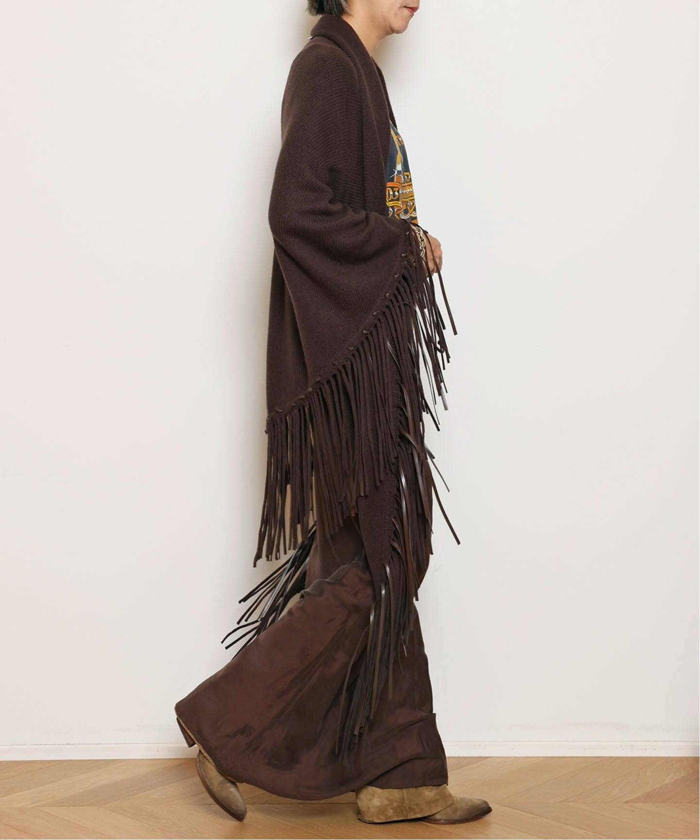 Col Pierrot/コルピエロ】MAXI スカート（BROWN）（ロング・マキシ丈