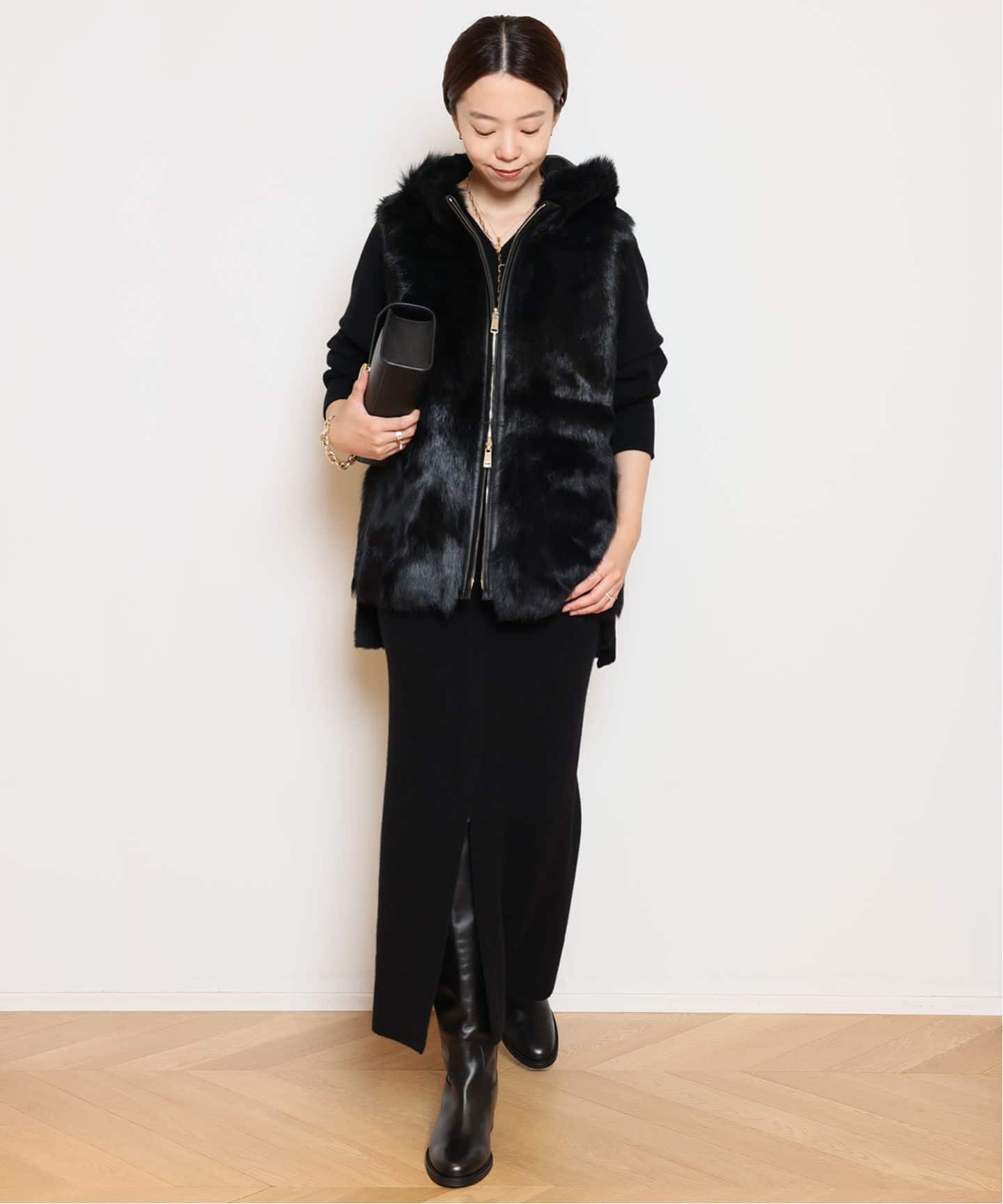 ドゥーズィエムクラス LONG-SLIT スカート 38 shake code スリット