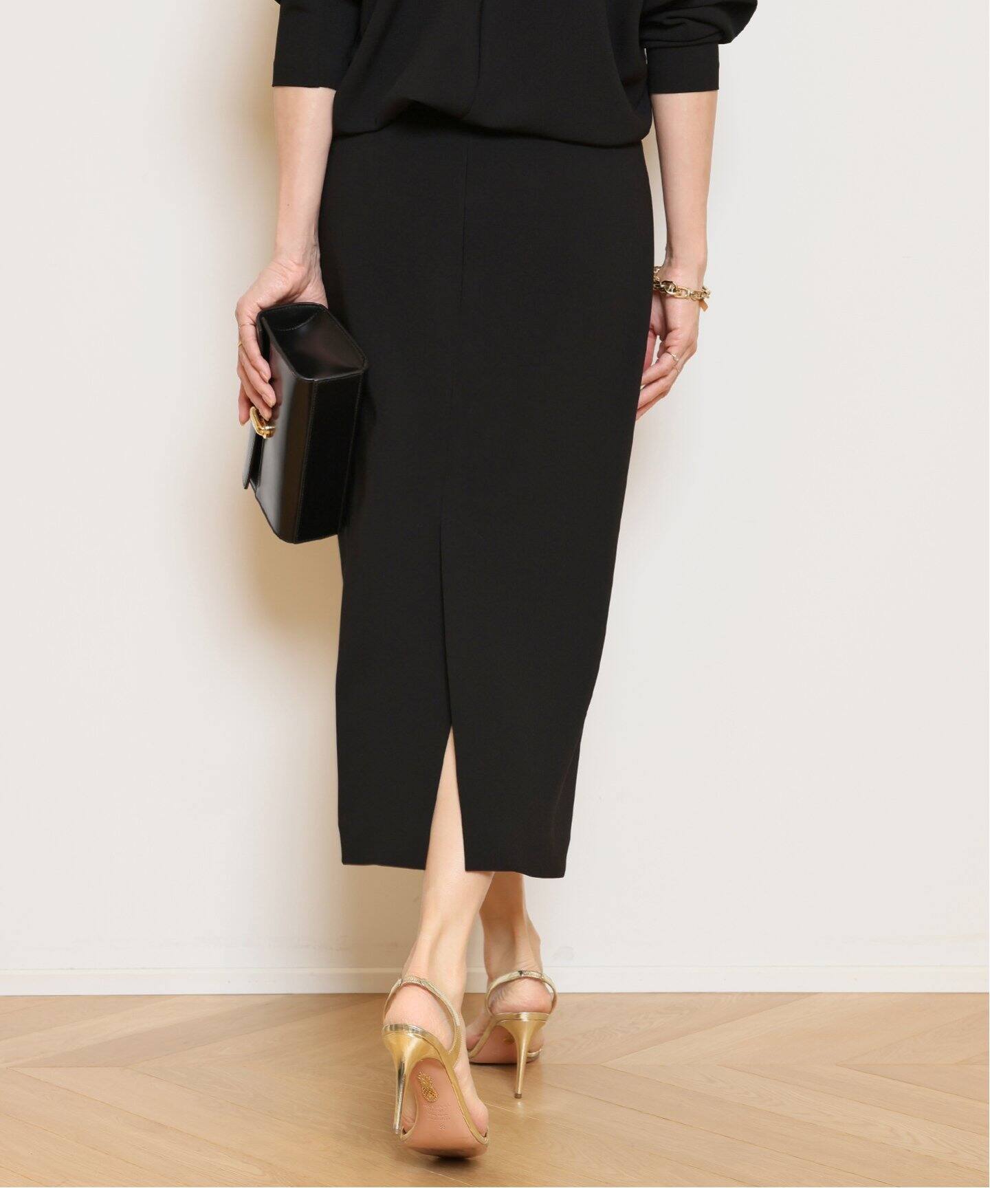 トリアセジョーゼット HIGHWAISTスカート（ロング・マキシ丈スカート 