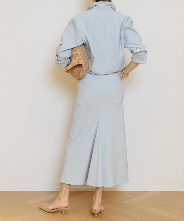 STRETCH TWILL B/FLARE スカート（ロング・マキシ丈スカート）｜MUSE 