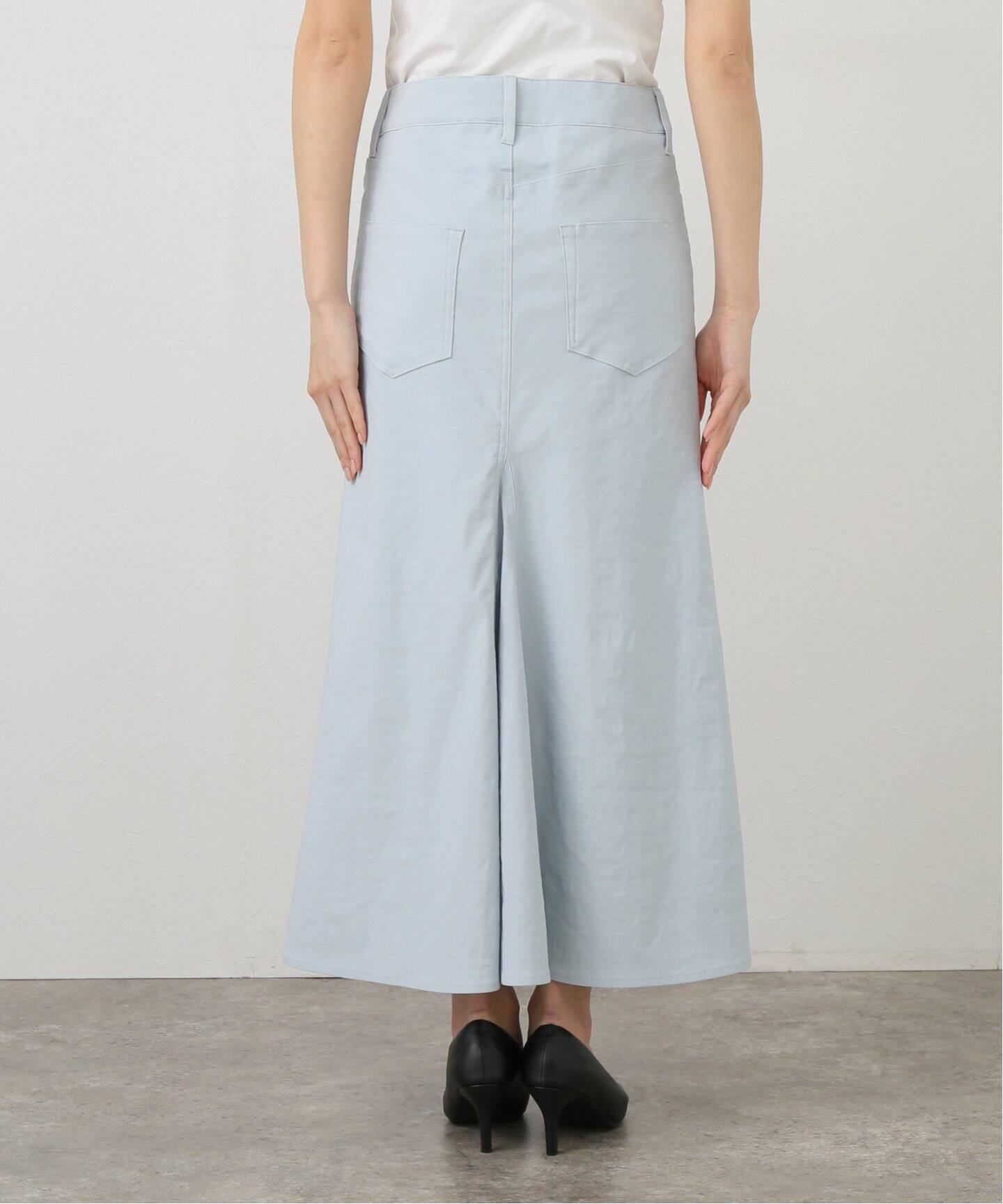 STRETCH TWILL B/FLARE スカート（ロング・マキシ丈スカート）｜MUSE  