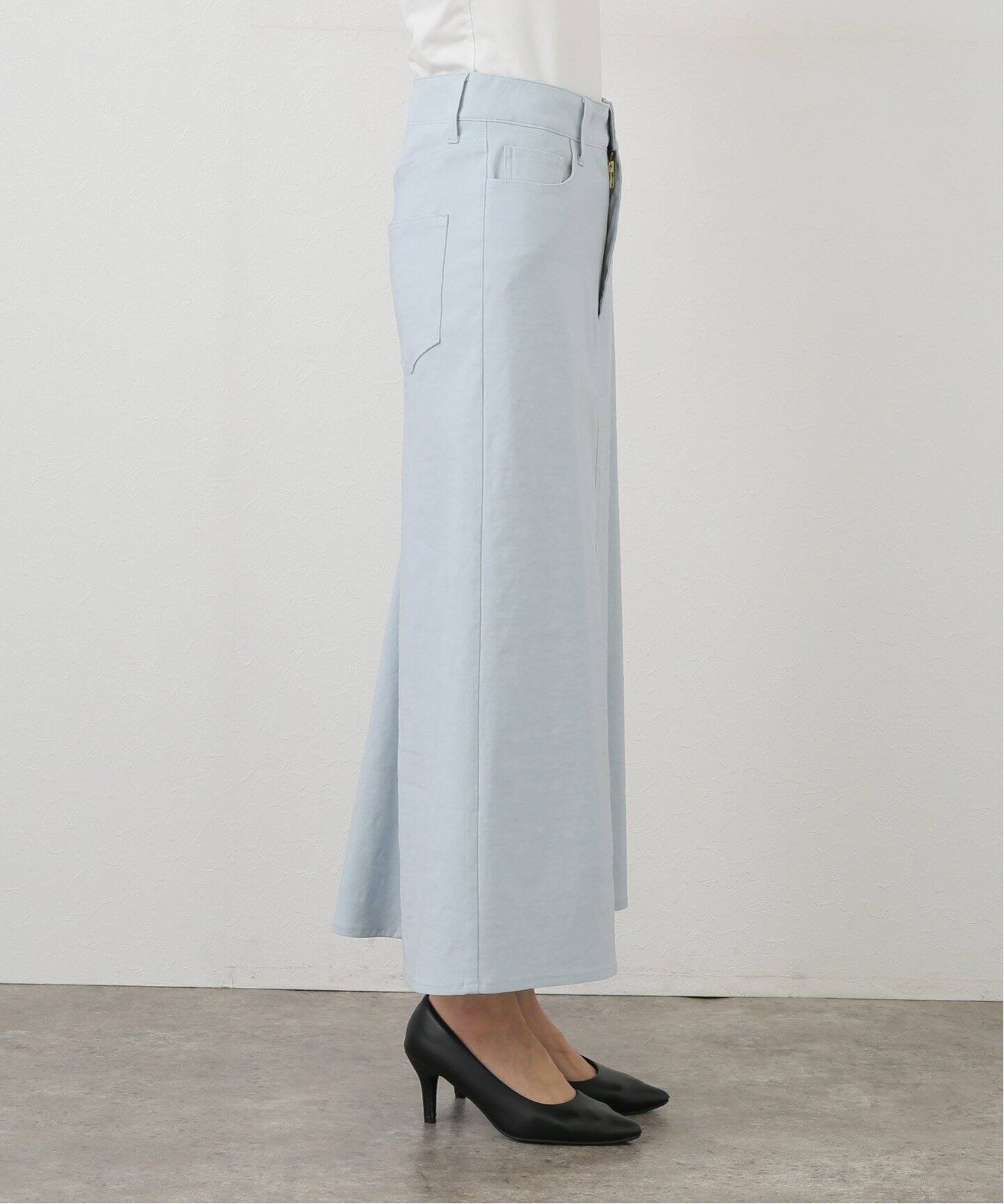 STRETCH TWILL B/FLARE スカート（ロング・マキシ丈スカート）｜MUSE  