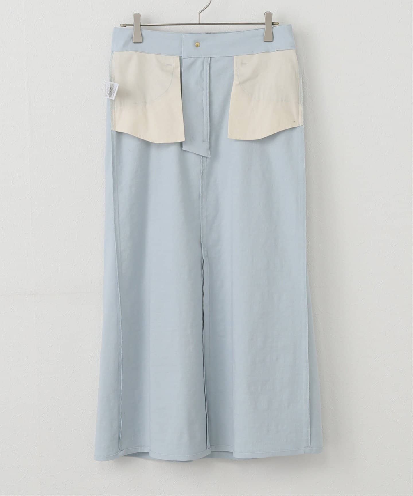 STRETCH TWILL B/FLARE スカート（ロング・マキシ丈スカート