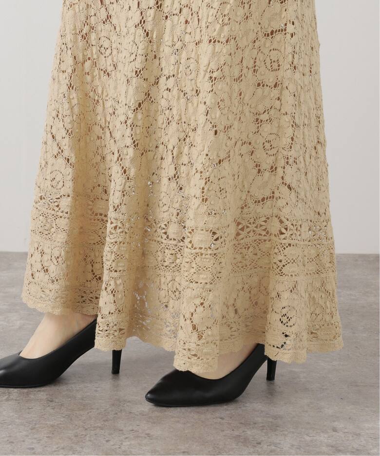 Superb lace スカート（ロング・マキシ丈スカート）｜MUSE de Deuxieme 