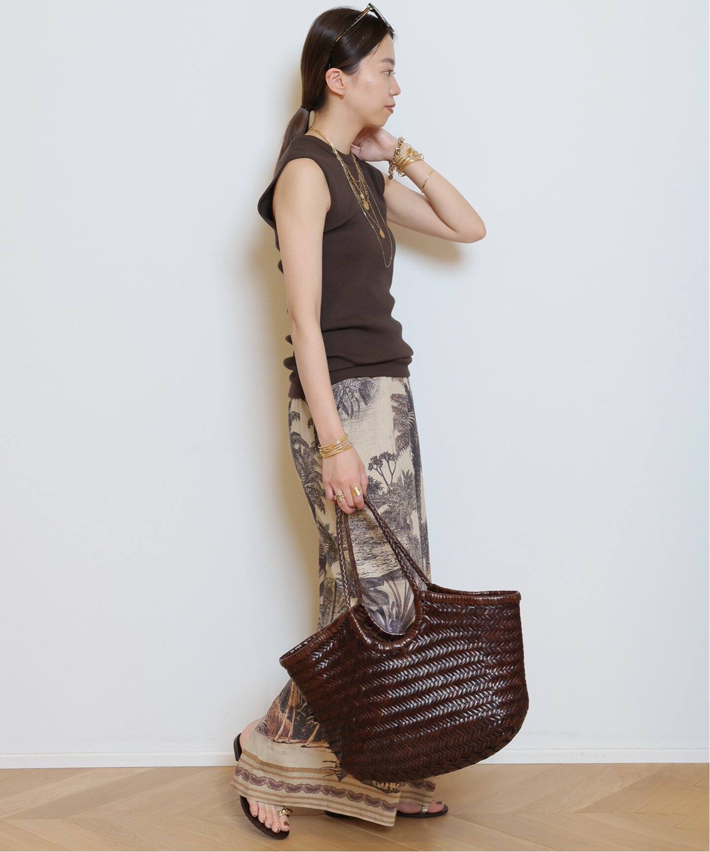 LISA PRINT スカート（ロング・マキシ丈スカート）｜MUSE de Deuxieme  