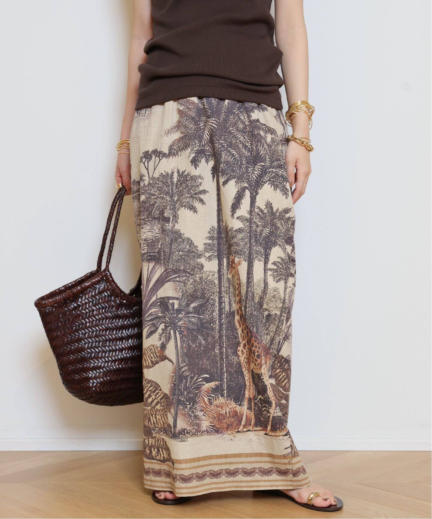 LISA PRINT スカート（ロング・マキシ丈スカート）｜MUSE de Deuxieme  