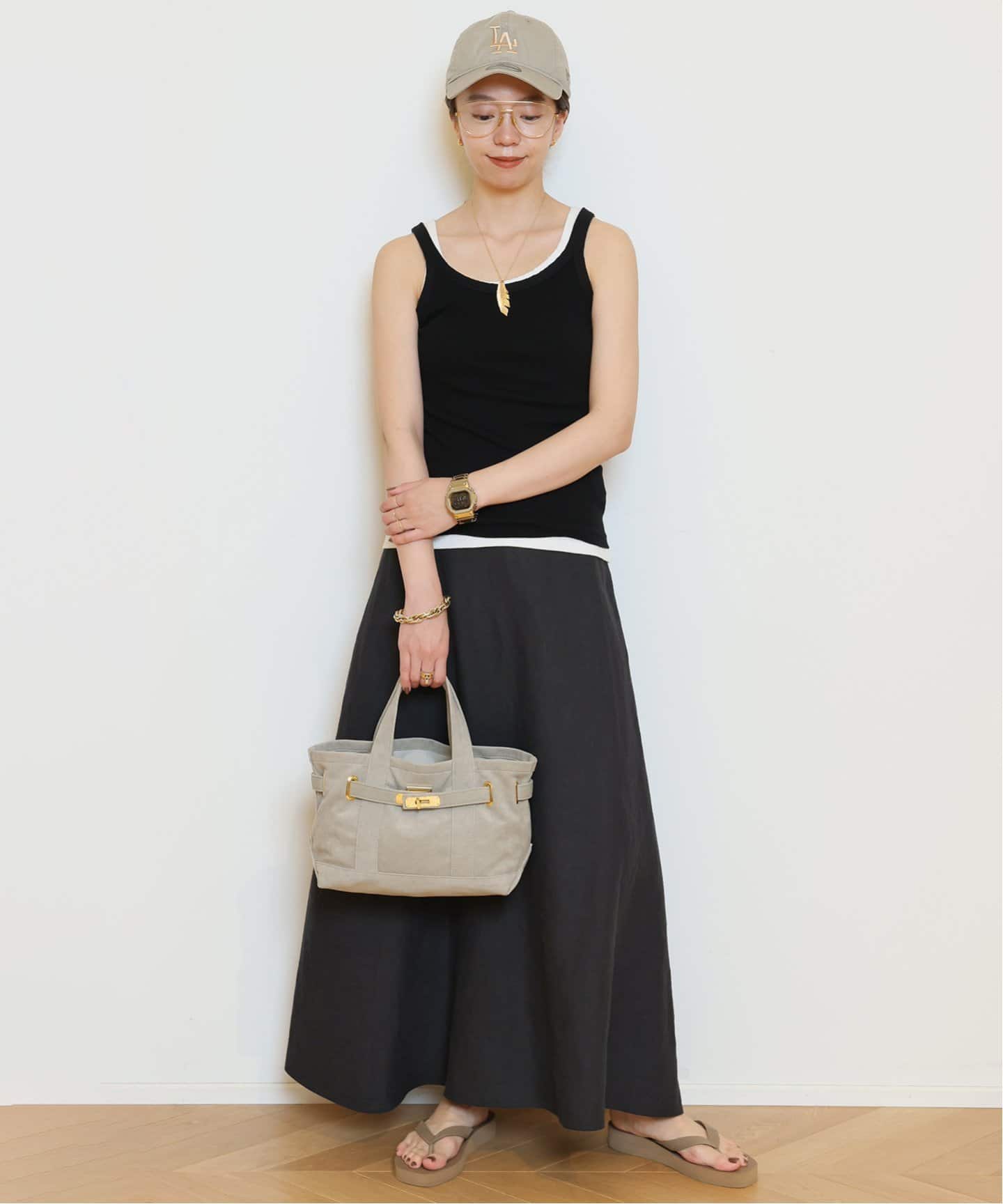 Linen Flare スカート（ロング・マキシ丈スカート）｜MUSE de