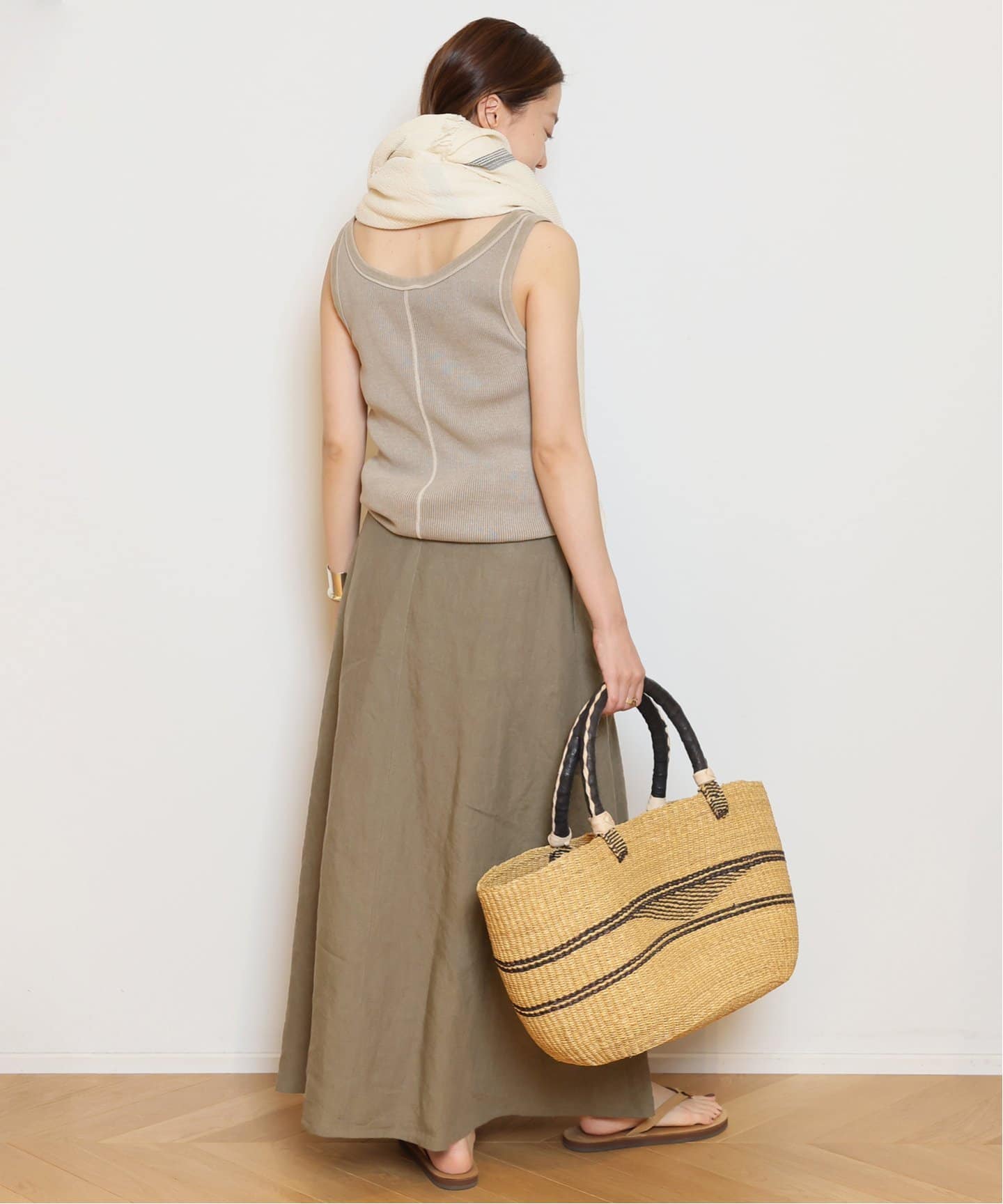 Linen Flare スカート（ロング・マキシ丈スカート）｜MUSE de Deuxieme