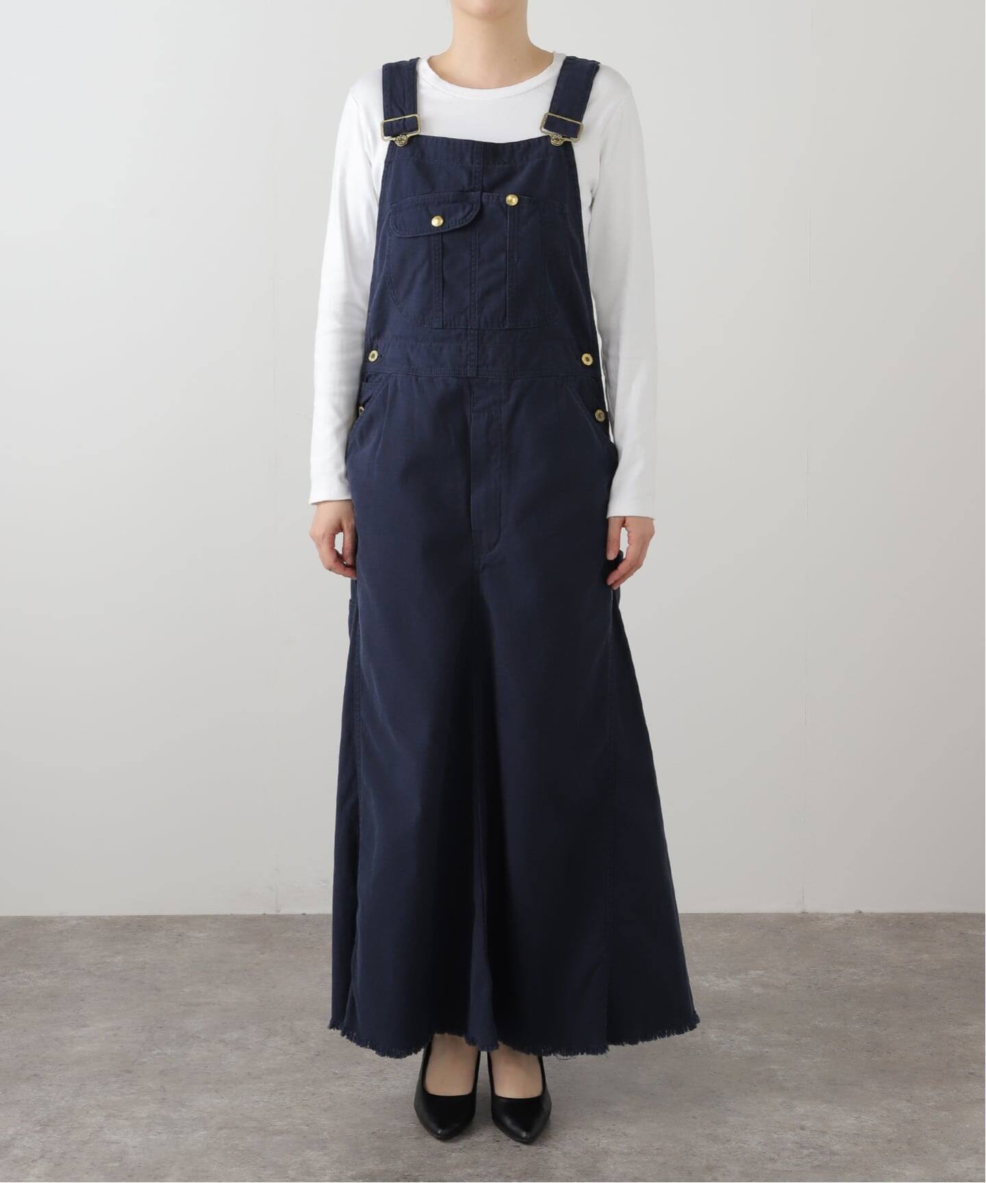 サロペット・オーバーオール・オールインワン MADISONBLUE JUMPER MAXI SKIRT DENIM01 MADISONBLUE JUMPER MAXI SKIRT DENIM01