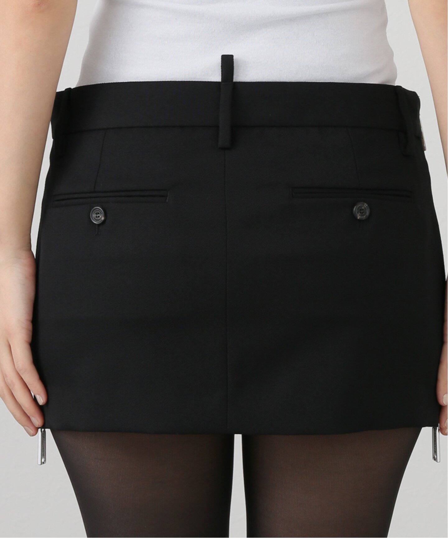 DSQUARED2 黒スカート 38(M〜L相当) 美品 DSQUARED2/ディースクエアー  