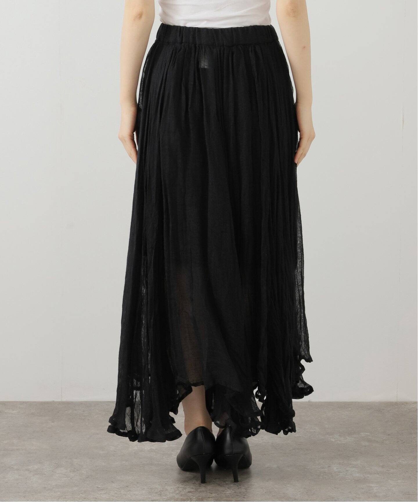 MUSE de Deuxieme Classe OLBIASLITスカート黒38 Cu/R Maxi スカート（ロング・マキシ丈スカート）｜MUSE de