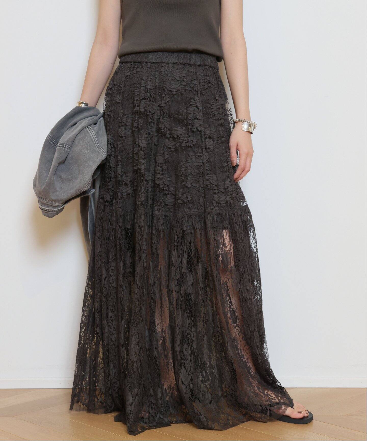 Raspail/ラスパイユ】 LACE スカート（ロング・マキシ丈スカート  