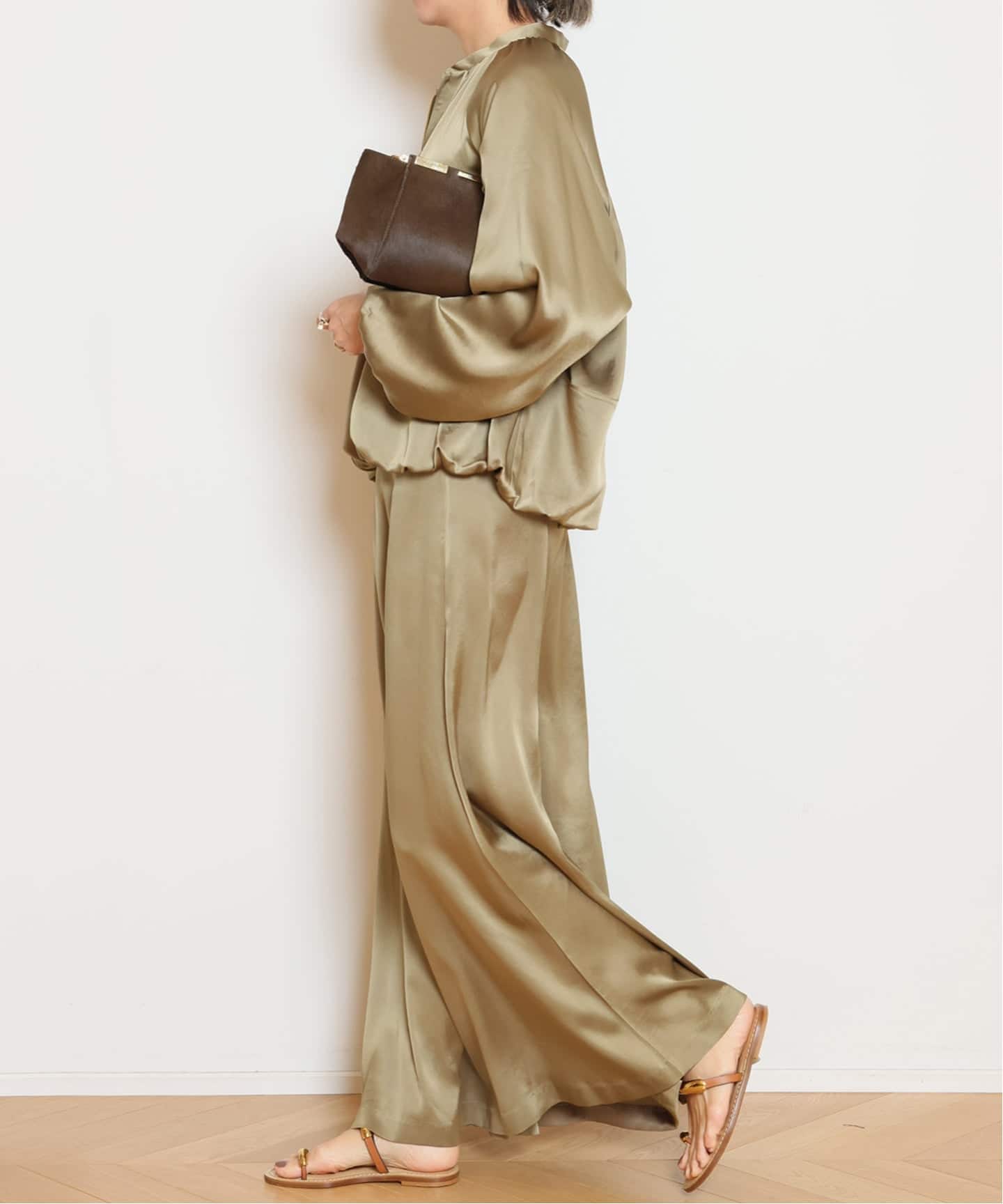 Col Pierrot/コルピエロ】サテンスカート（ロング・マキシ丈スカート