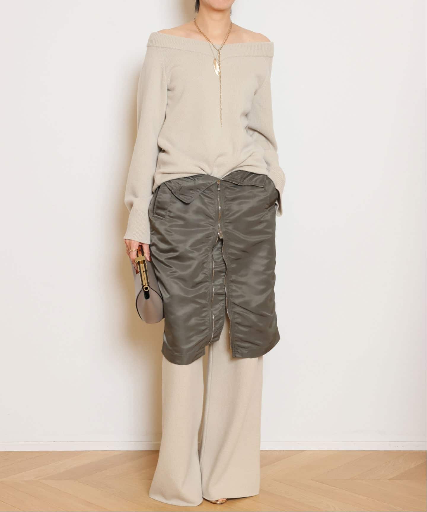 Col Pierrot/コルピエロ】MA-1 スカート（ひざ丈スカート）｜MUSE de