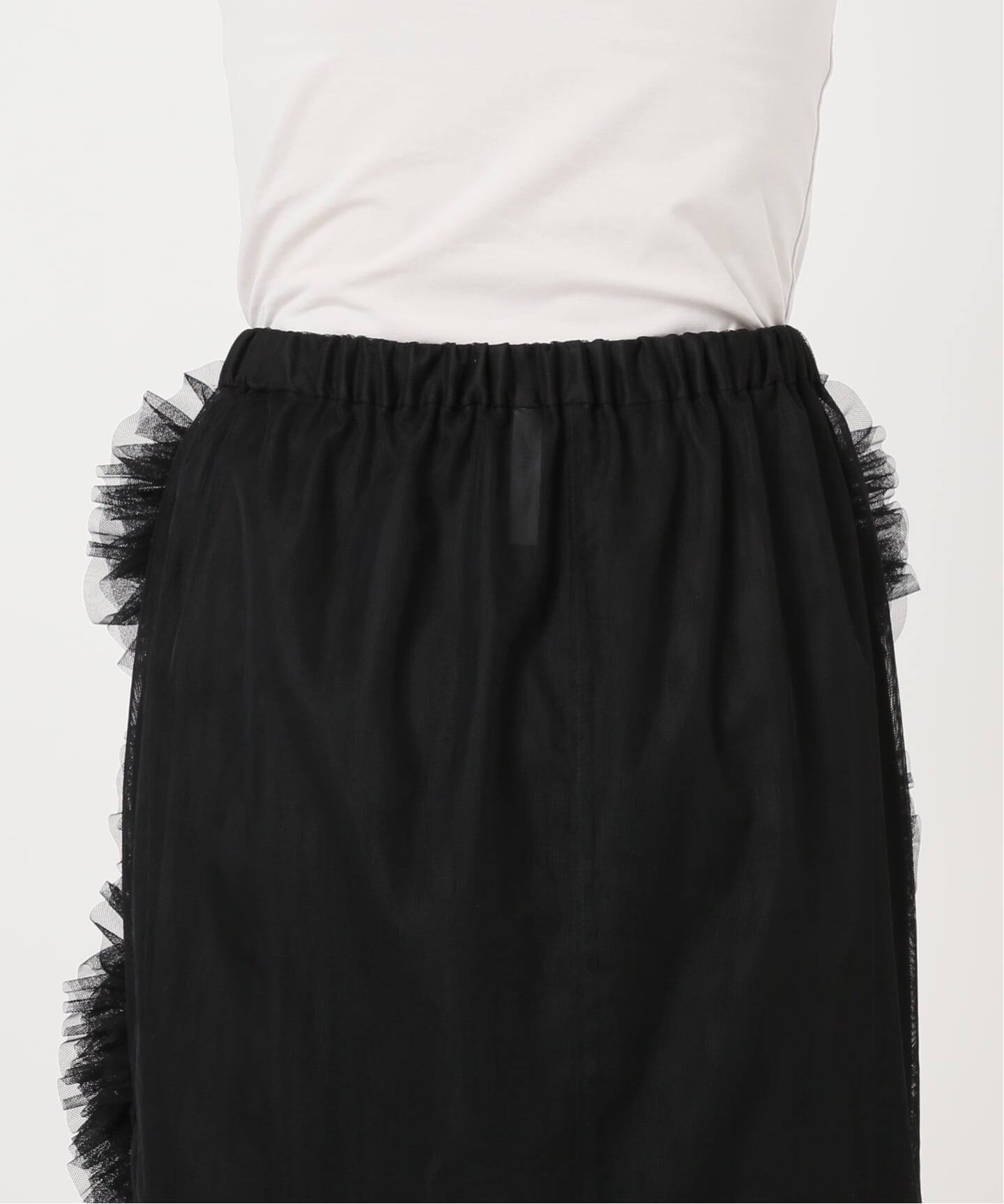 Col Pierrot/コルピエロ】チュールフラワースカート（ひざ丈スカート