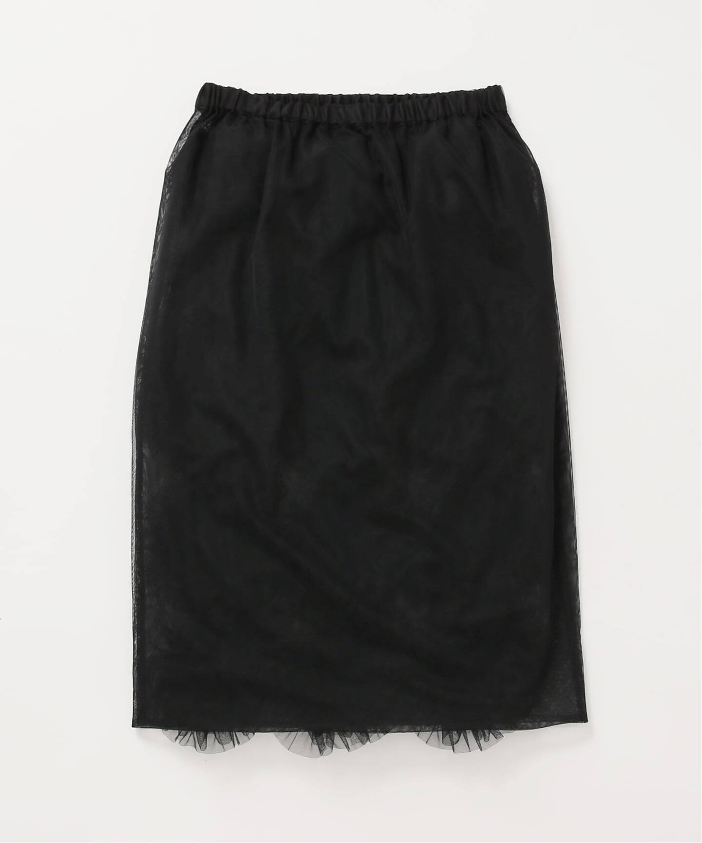 Col Pierrot/コルピエロ】チュールフラワースカート（ひざ丈スカート