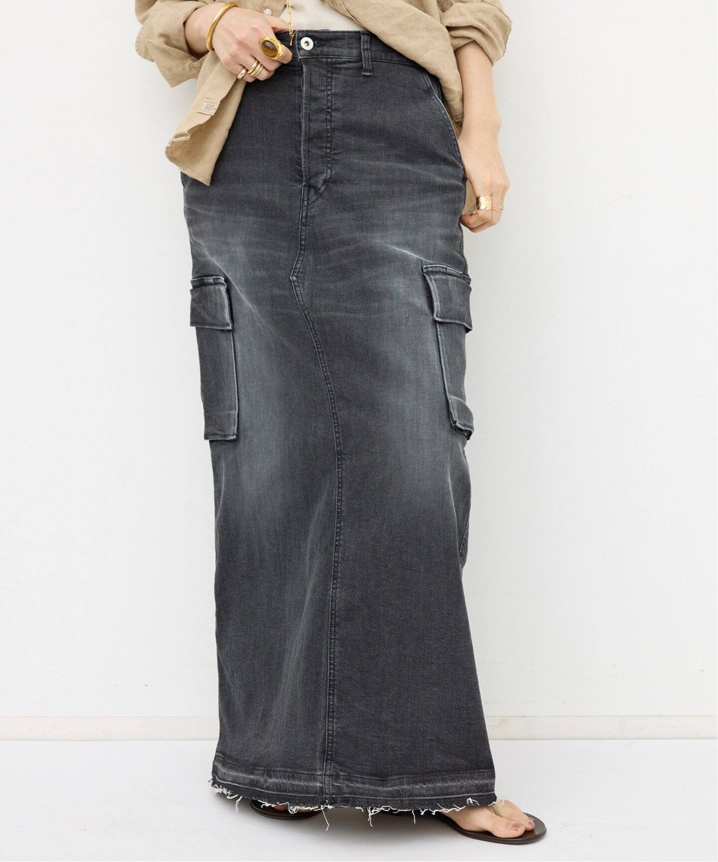 GOOD GRIEF!/グッド グリーフ】 CARGO LONG SKIRT（ロング・マキシ丈  