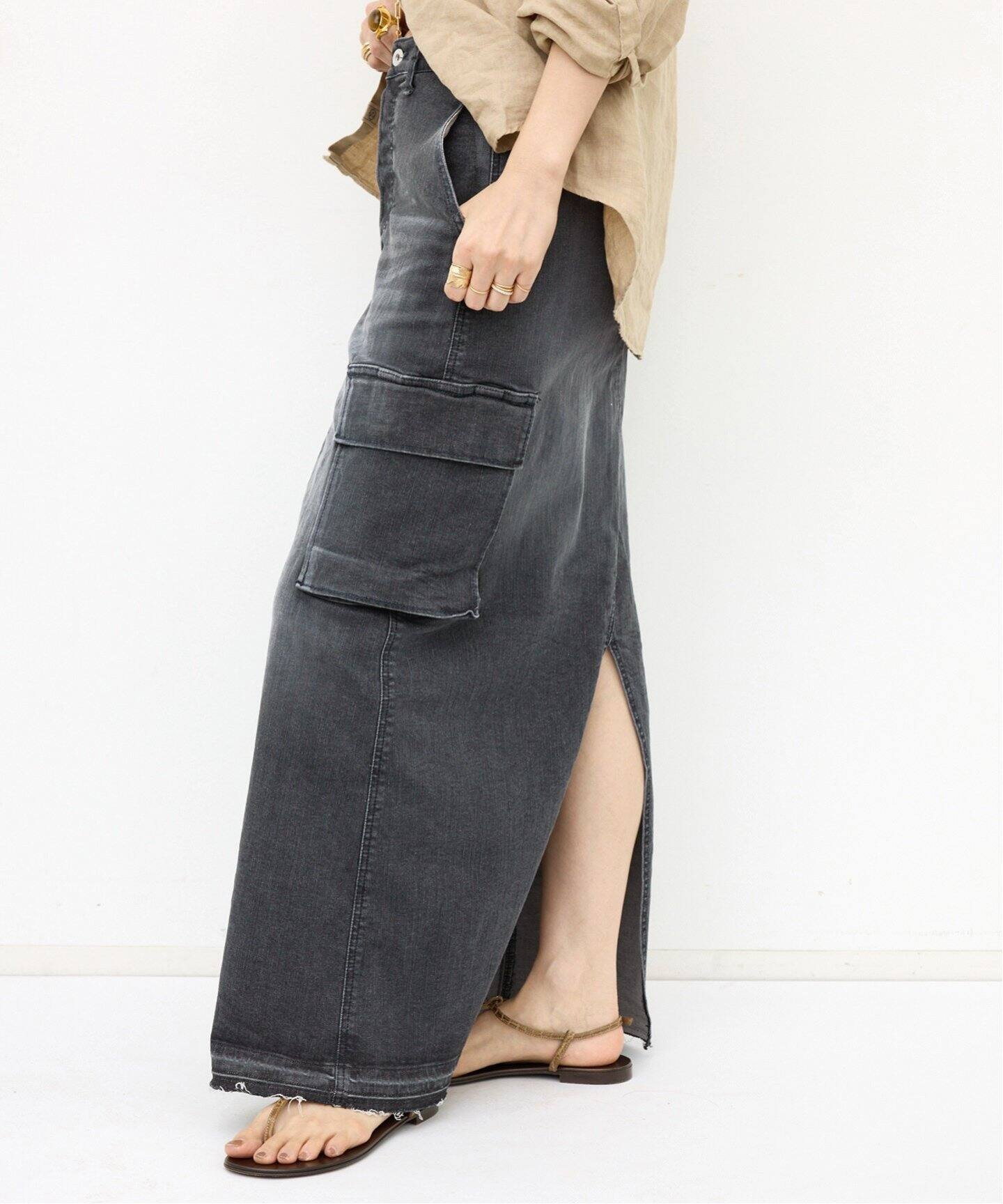 GOOD GRIEF グッドグリDENIM LONG SK with Chain（GOOD GRIEF!/グッド  