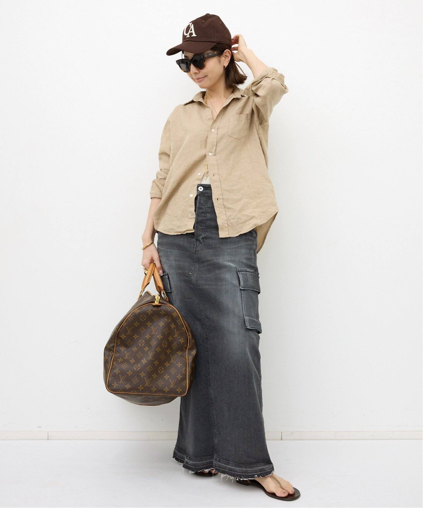 GOOD GRIEF!/グッド グリーフ】 CARGO LONG SKIRT（ロング・マキシ丈  