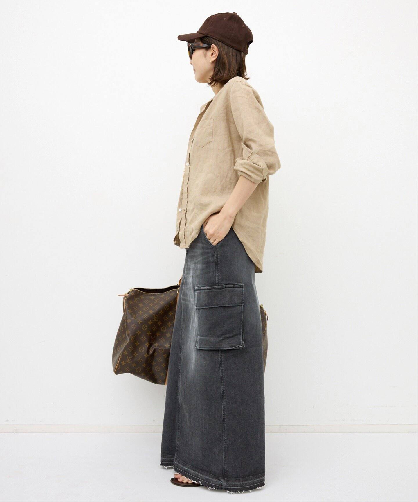 GOOD GRIEF!/グッド グリーフ】 CARGO LONG SKIRT（ロング・マキシ丈  