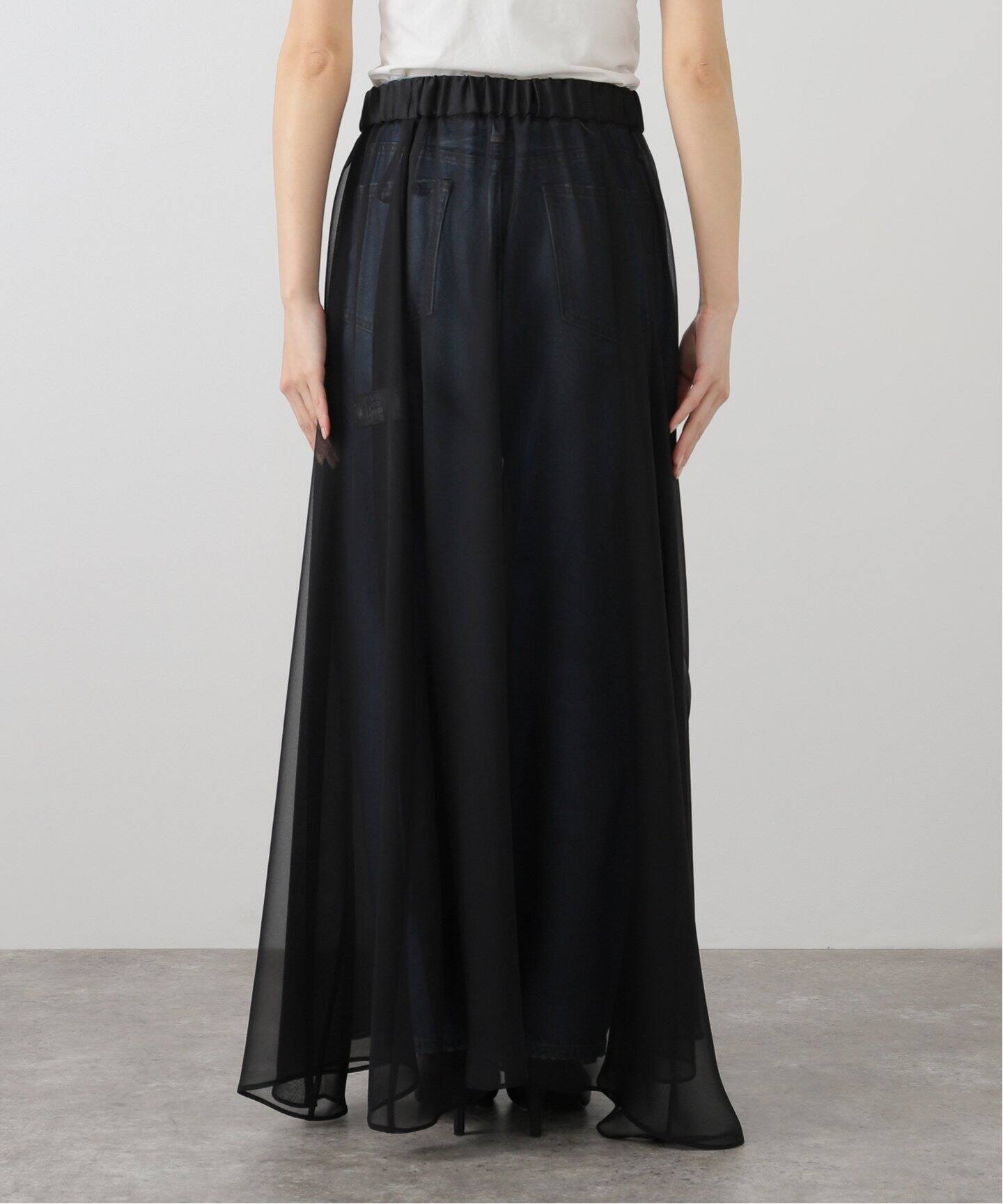 Sheer Maxi Skirt（ロング・マキシ丈スカート）｜L 