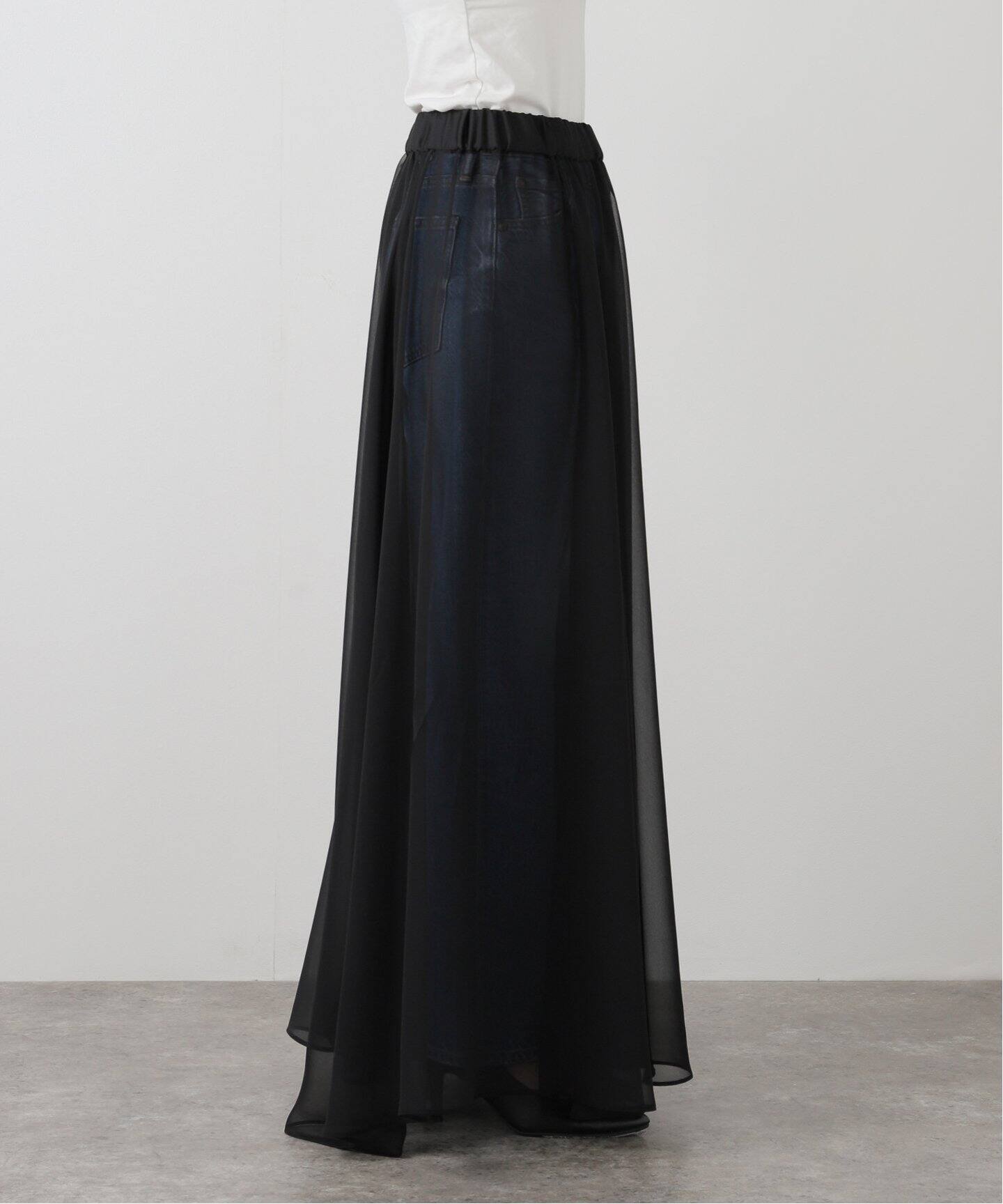 Sheer Maxi Skirt（ロング・マキシ丈スカート）｜L 