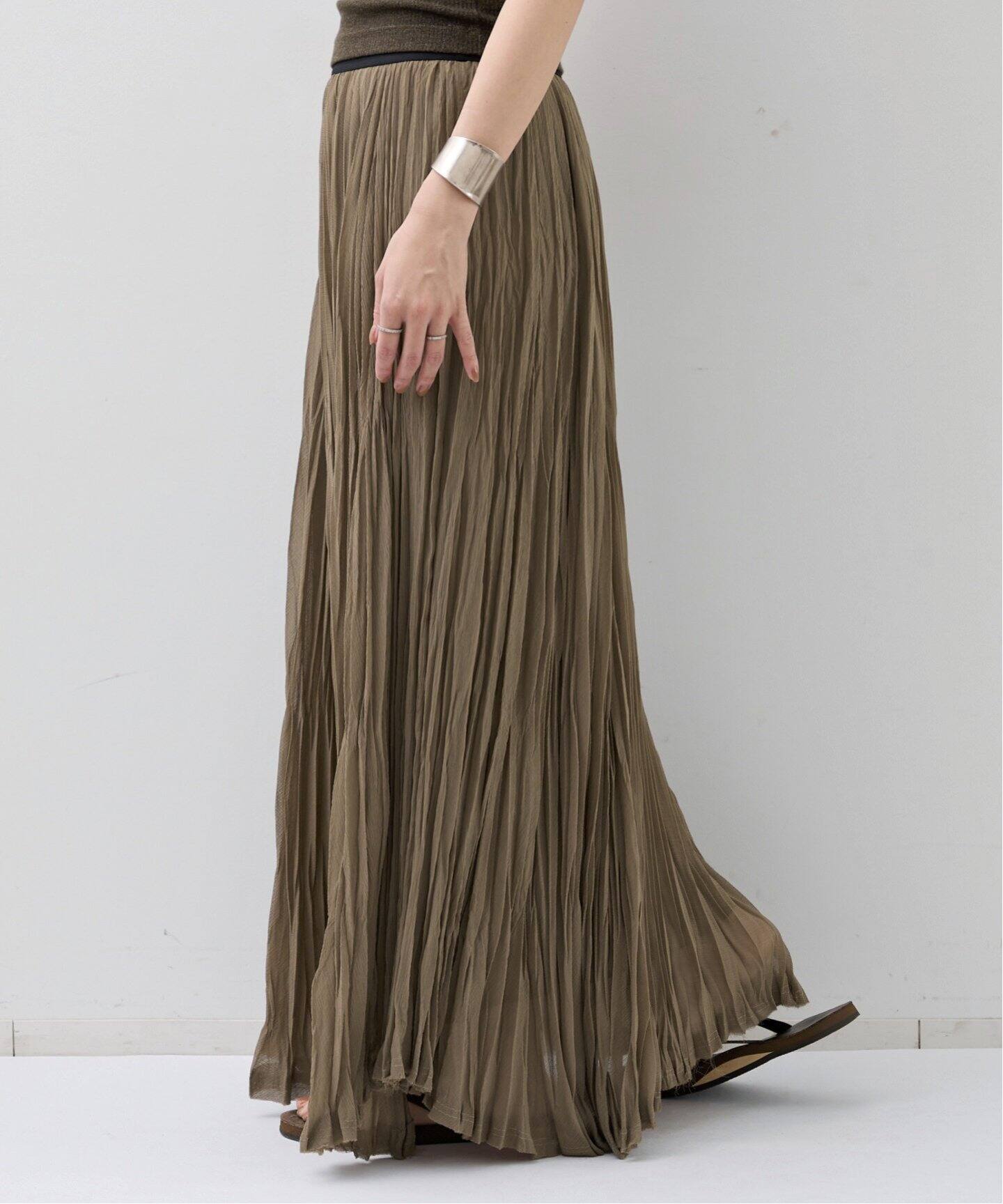 PLEATS SKIRT（ロング・マキシ丈スカート）｜L'Appartement