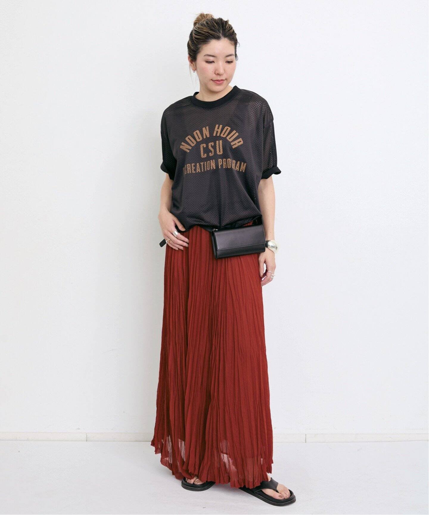 PLEATS SKIRT（ロング・マキシ丈スカート）｜L'Appartement