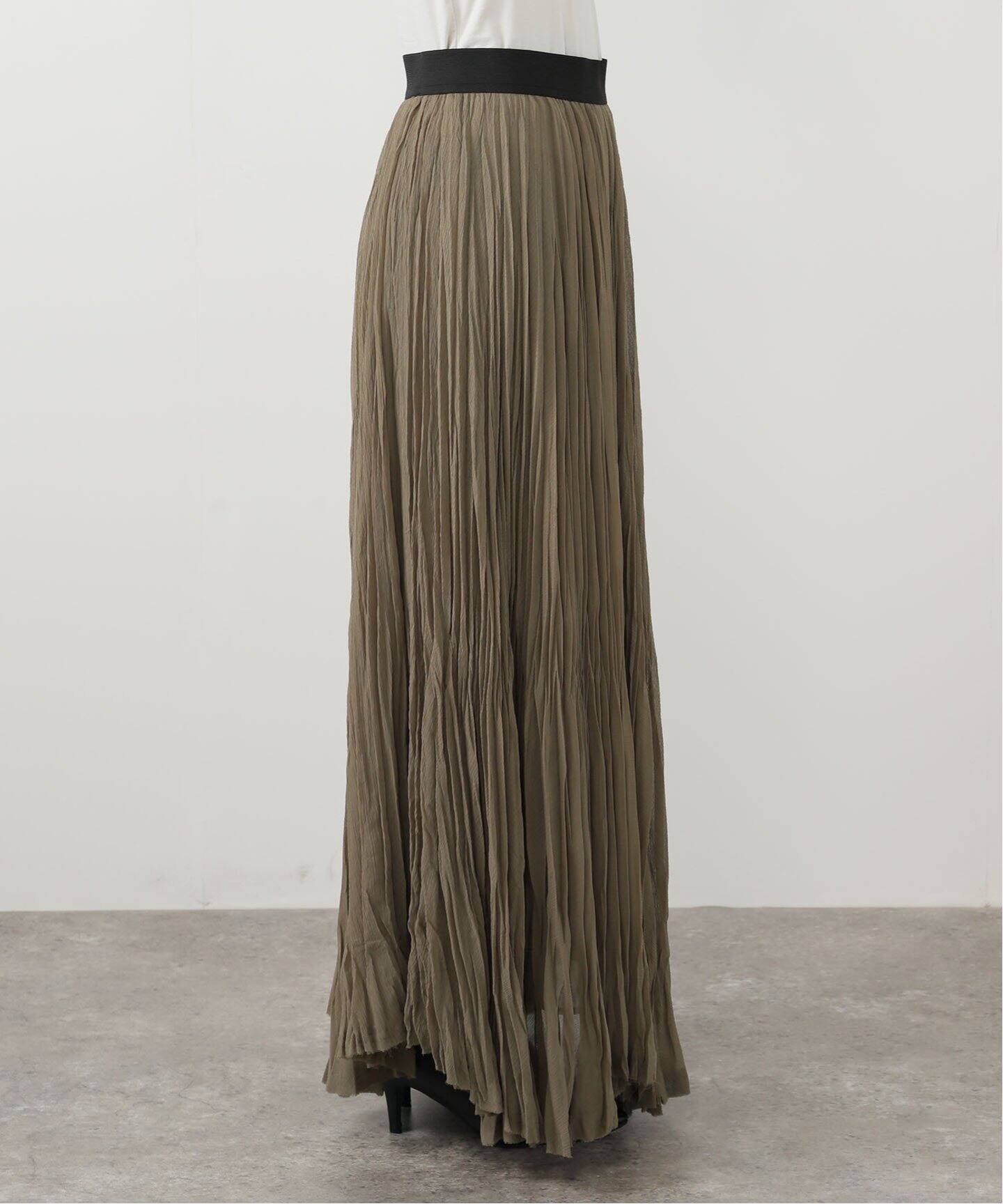 PLEATS SKIRT（ロング・マキシ丈スカート）｜L'Appartement
